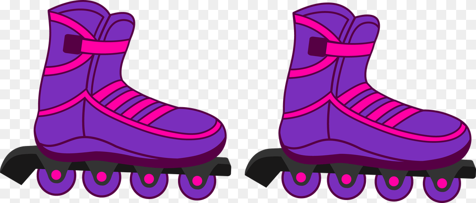 Roller Skates Clipart Two Kid Clip Art Roller Blades, Device, Grass, Lawn, Lawn Mower Free Png