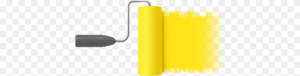 Roller Yellow Quot Yellow Paint Roller, Text Free Png Download