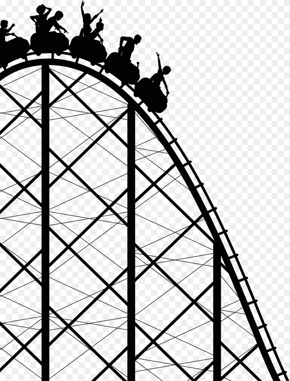 Rollercoaster Sticker Roller Coaster, Amusement Park, Fun, Roller Coaster Free Transparent Png