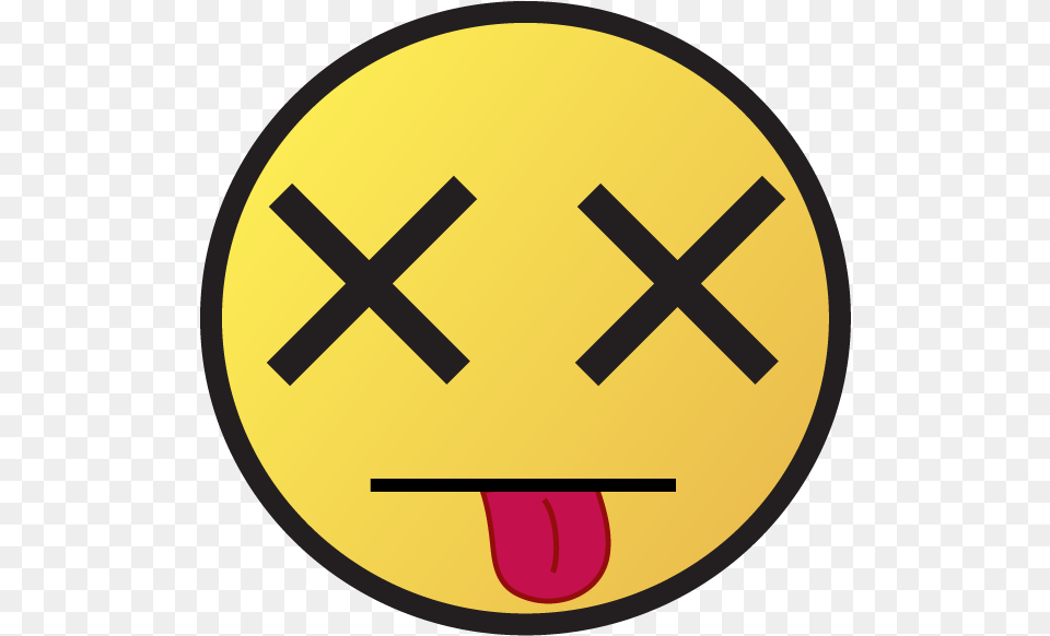 Rolling Eyes Emoji Cross On Eyes, Sign, Symbol, Disk, Road Sign Png
