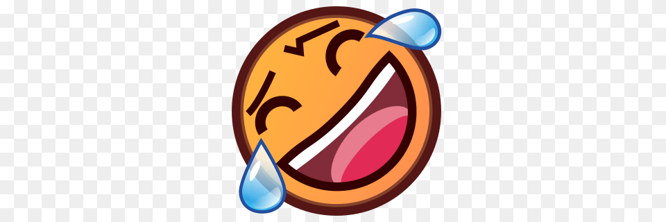 Rolling On The Floor Laughing Emojidex, Badge, Logo, Symbol, Text Free Png