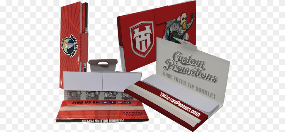 Rolling Papers Booklet Attached Filter Tips Rolling Paper With Filters, Box Free Transparent Png