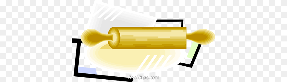 Rolling Pin Baking Royalty Vector Clip Art Illustration, Text Png