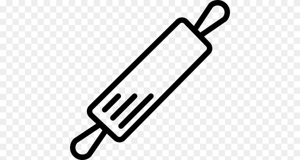Rolling Pin Icon, Gray Free Transparent Png