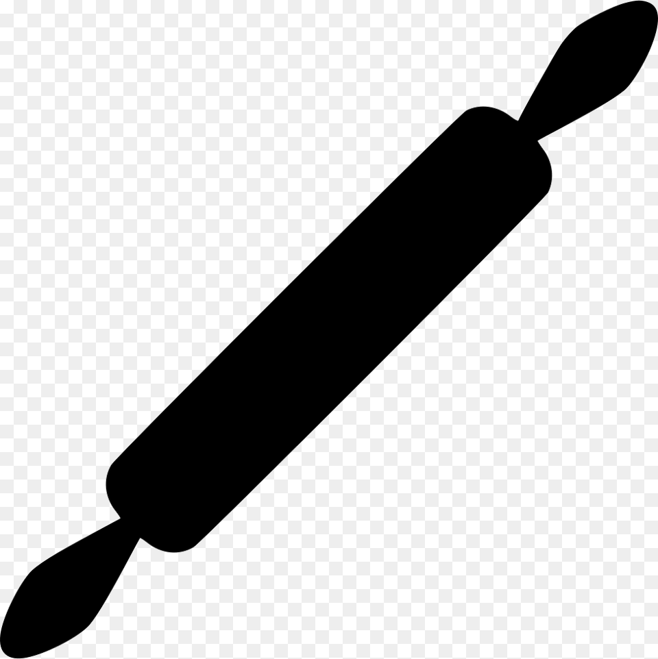 Rolling Pin Solid Icon Download, Brush, Device, Tool, Sword Png Image