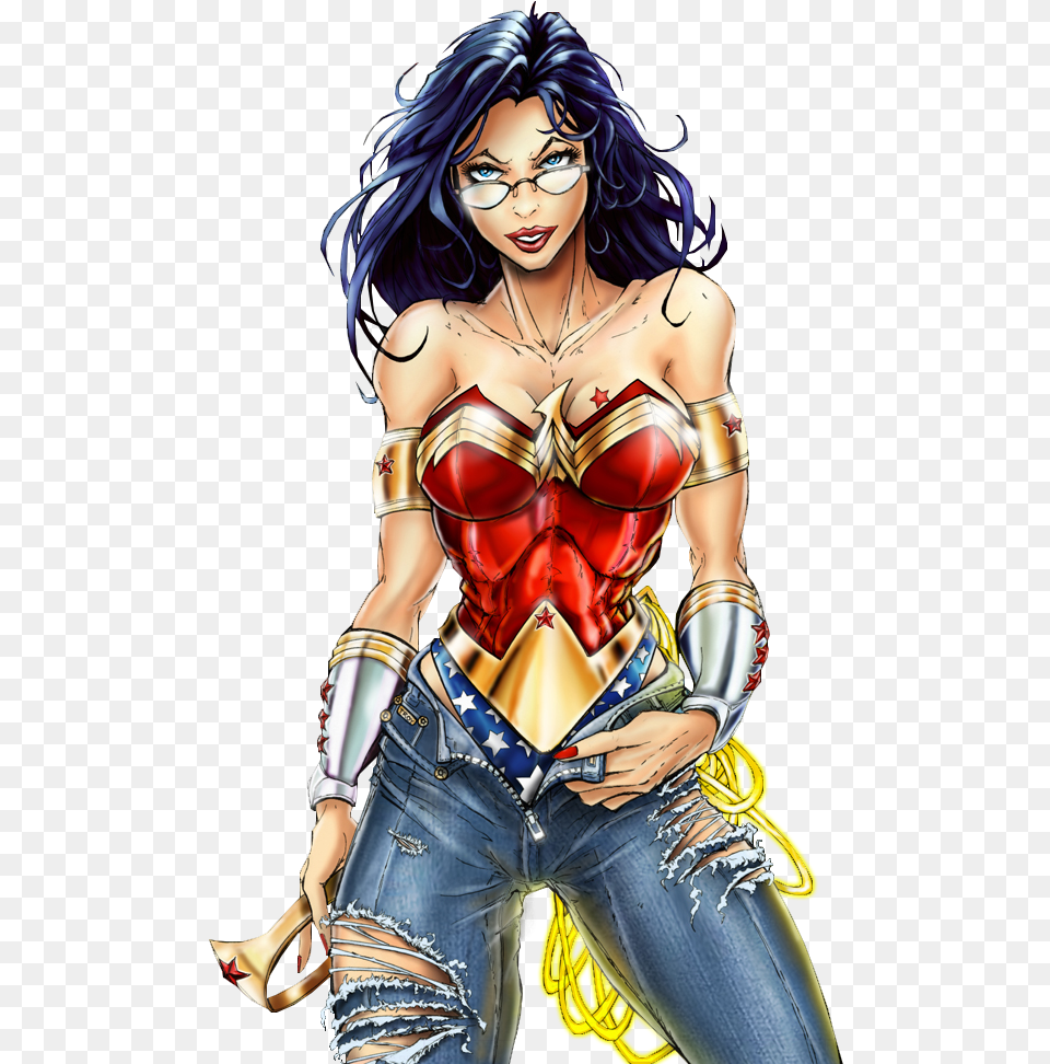 Rolling Stone Wonder Woman Render By American Paladin Wonder Woman Rolling Stone Cover, Adult, Publication, Person, Female Free Png