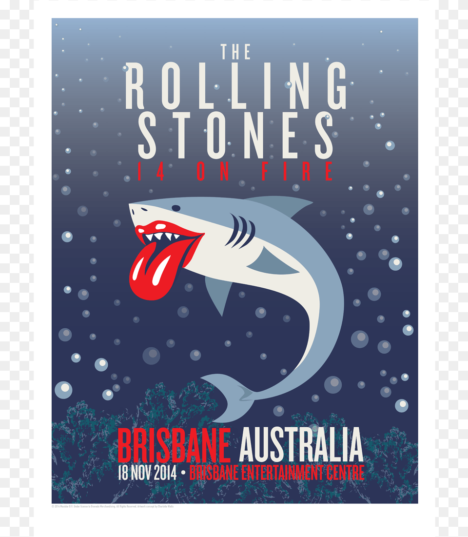 Rolling Stones 14 On Fire, Advertisement, Poster, Animal, Fish Png Image