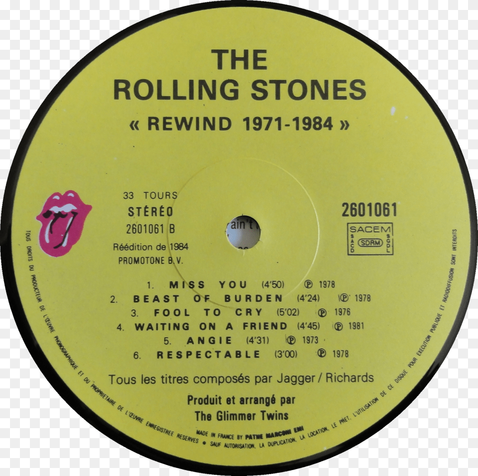 Rolling Stones 45 Records, Disk, Dvd, Text Free Png Download