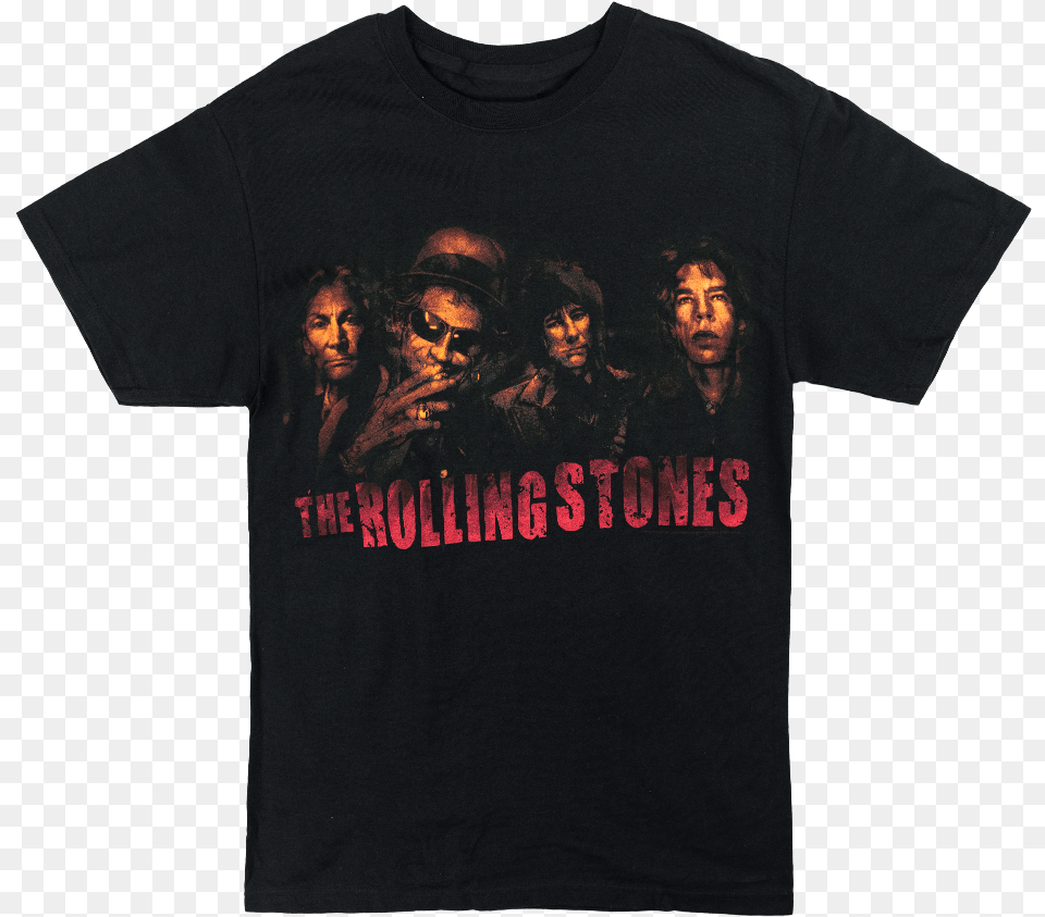 Rolling Stones Band T Shirt, T-shirt, Clothing, Adult, Person Png