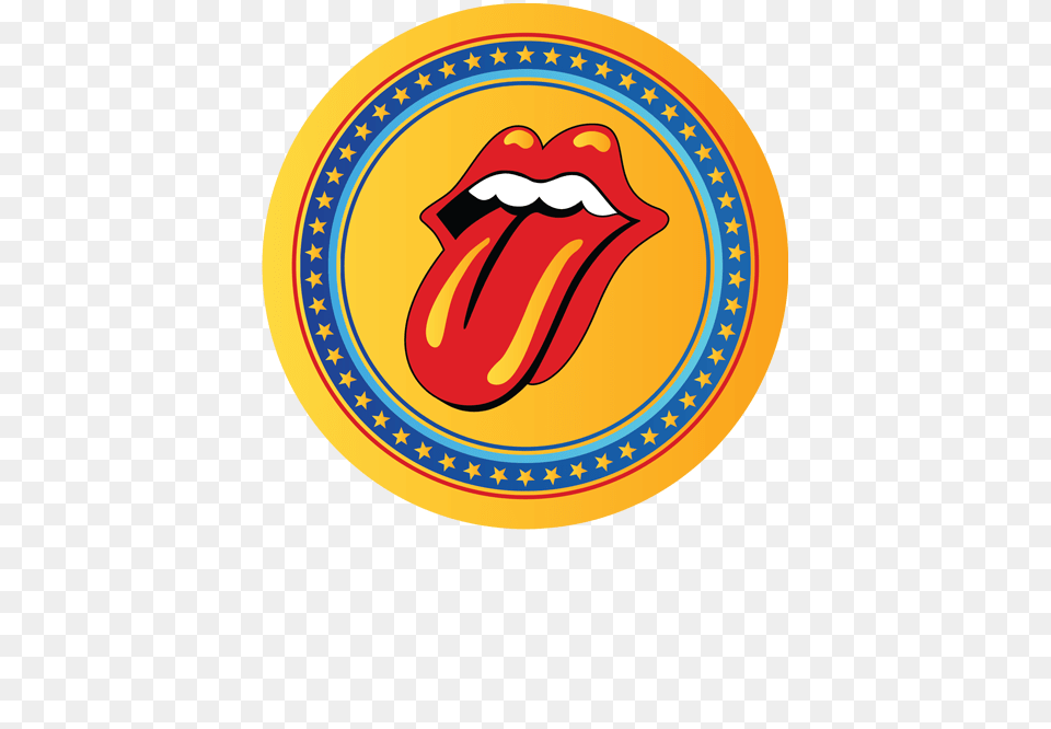 Rolling Stones Logo Circle Png Image