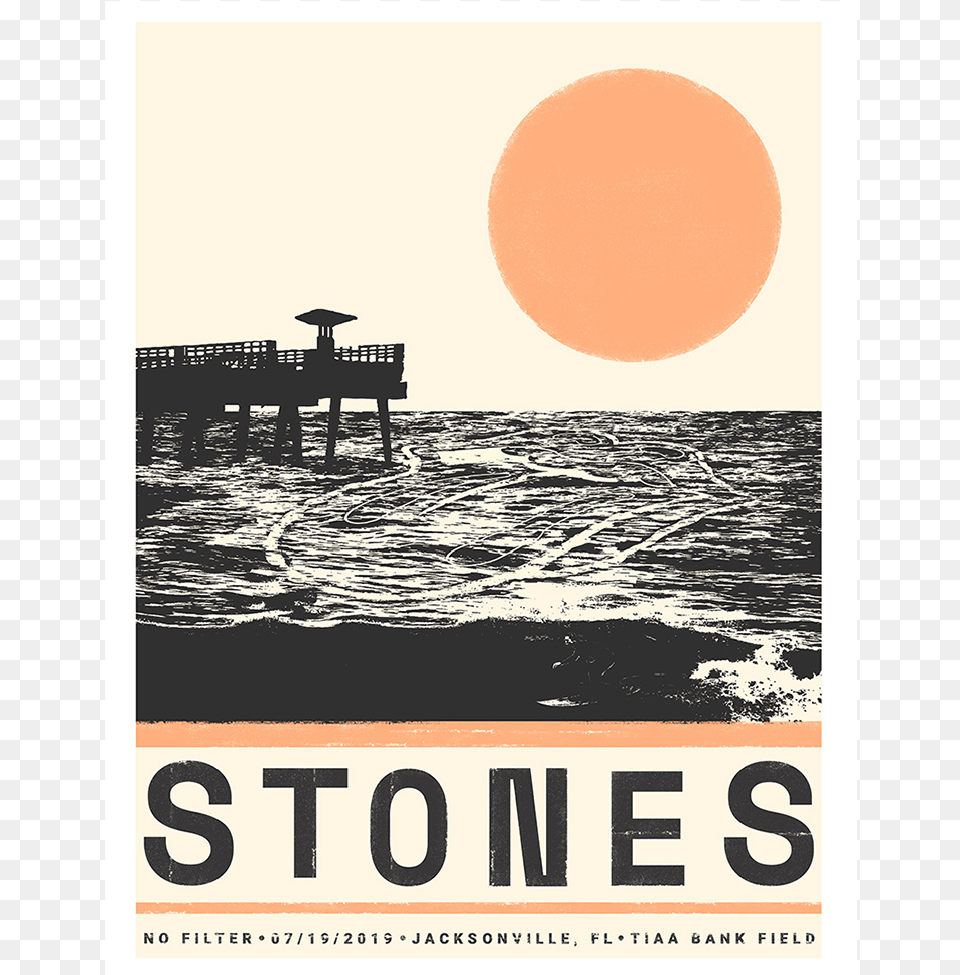 Rolling Stones No Filter Jacksonville Fl, Advertisement, Pier, Poster, Water Free Transparent Png