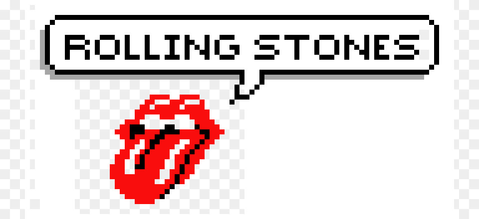 Rolling Stones Pixel Art Maker, Computer Hardware, Electronics, Hardware, Sign Free Png Download