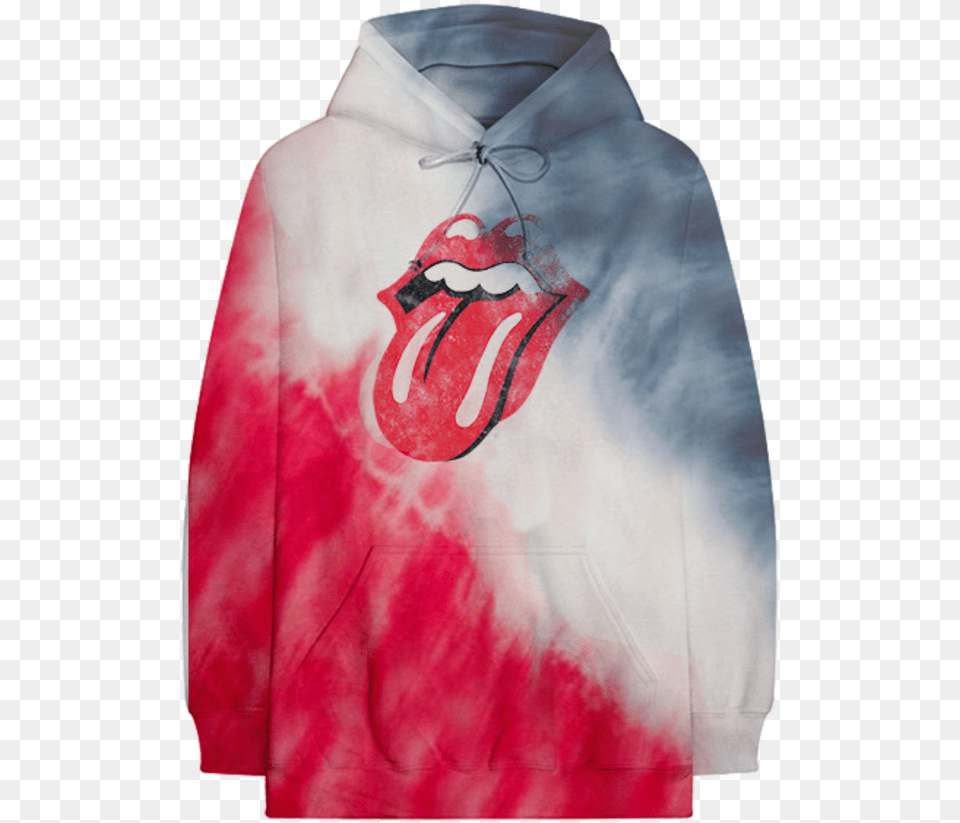 Rolling Stones Tie Dye Sweatshirt, Knitwear, Clothing, Hoodie, Sweater Png Image