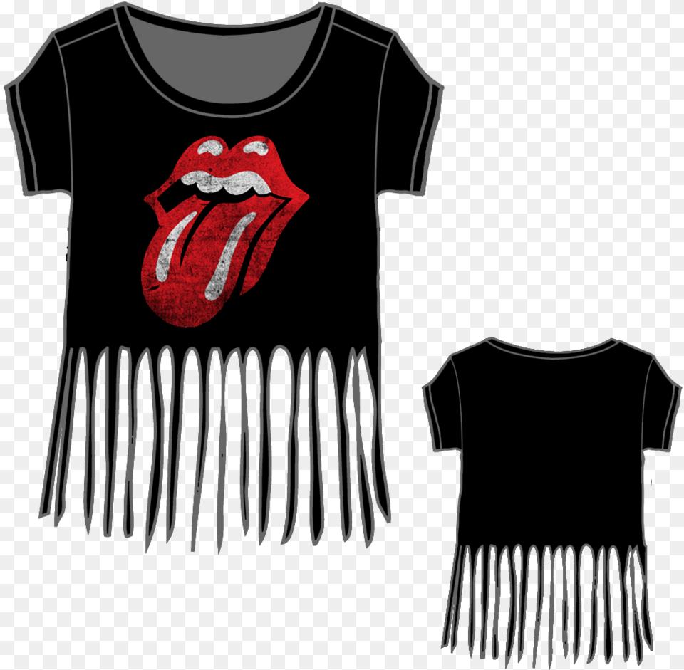 Rolling Stones Tongue, Clothing, T-shirt, Shirt, Person Free Png Download