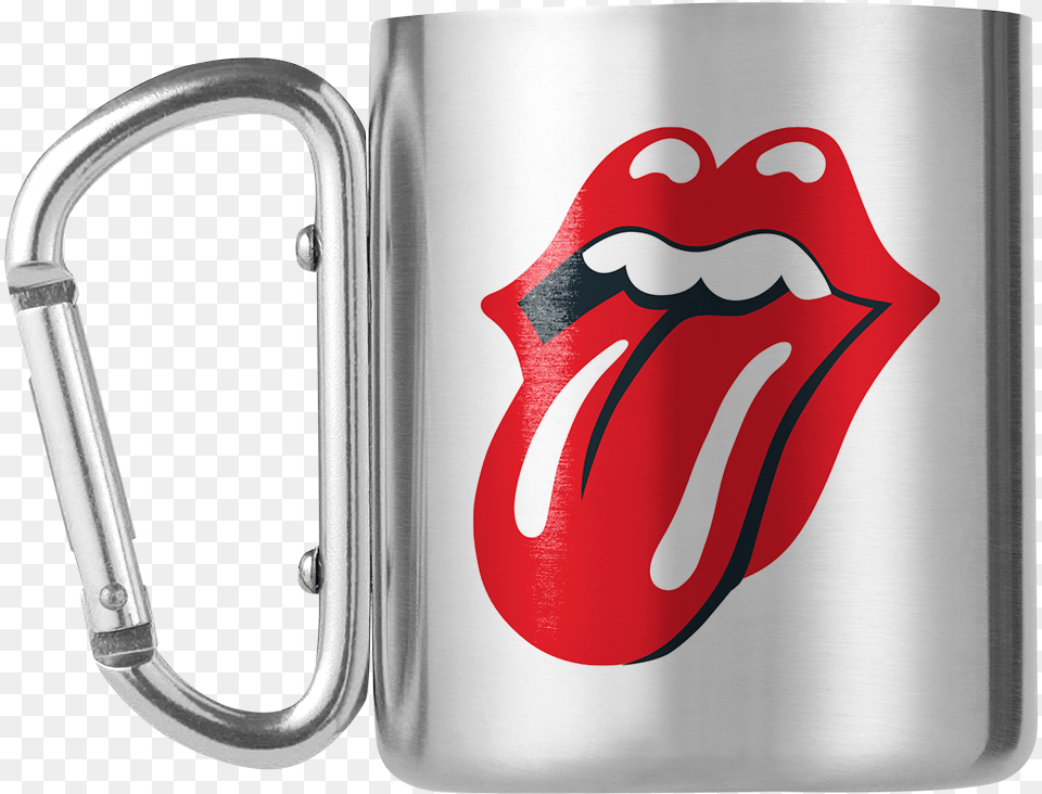 Rolling Stones Tongue Carabiner Mug Guns And Roses Logo, Can, Dynamite, Tin, Weapon Free Png