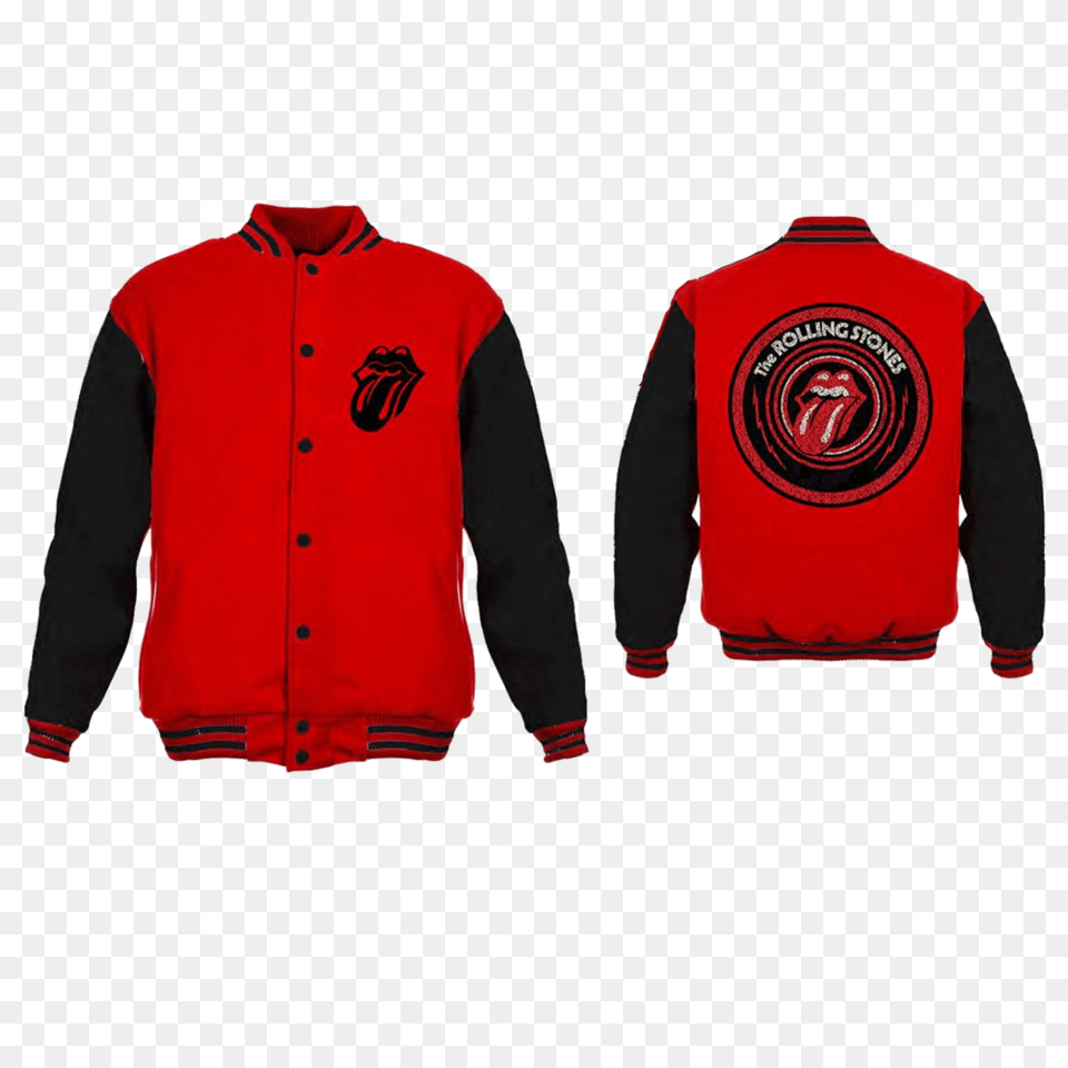 Rolling Stones Tongue Logo, Clothing, Coat, Jacket, Knitwear Free Png Download