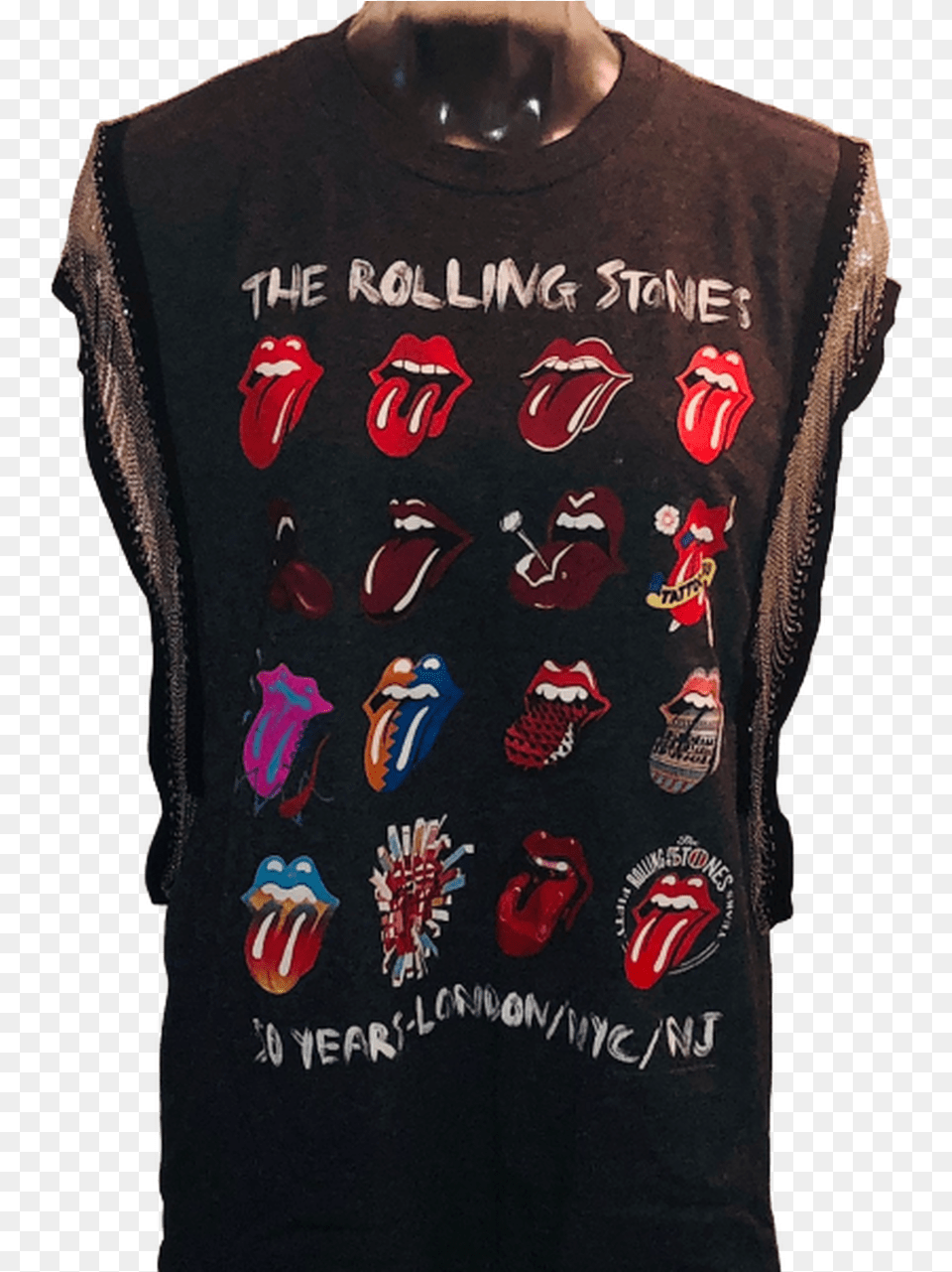 Rolling Stones Tongue Logos 50 Years Ny Nj London Rolling Stones, Clothing, Shirt, T-shirt, Vest Free Png Download
