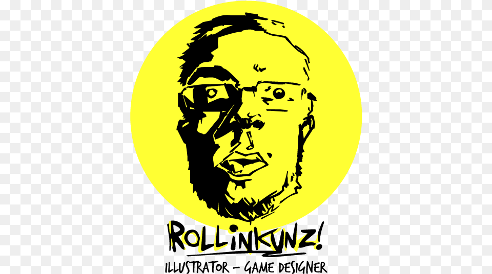 Rollinkunz Poster, Logo, Adult, Male, Man Free Png Download