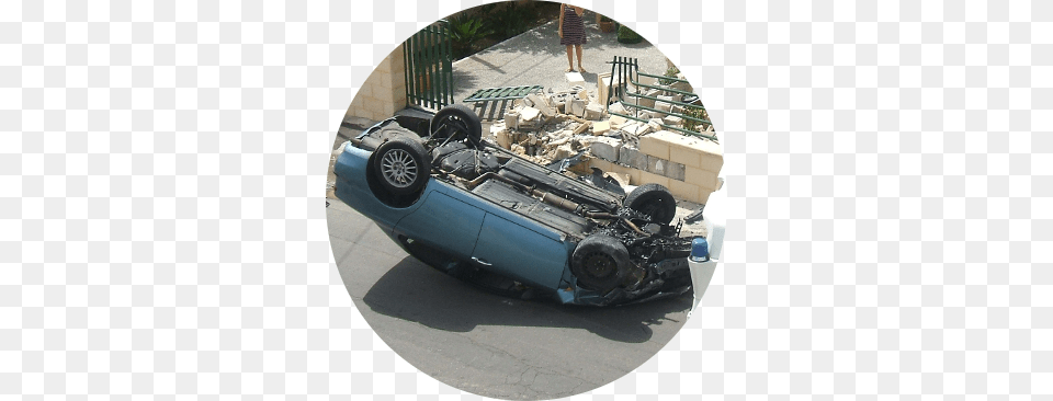 Rollover Accident Bugatti Type, Wheel, Machine, Plant, Person Free Png