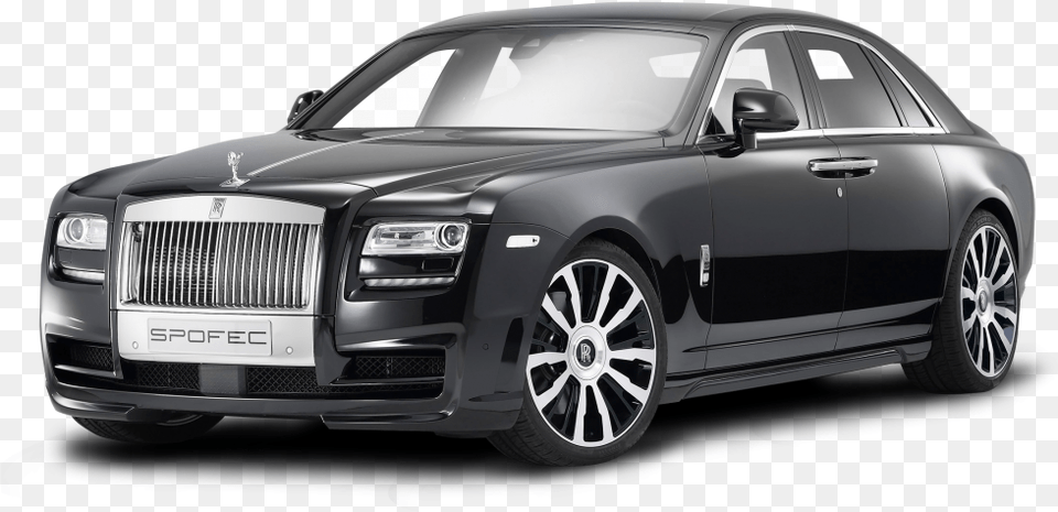 Rolls Royce Ghost Black Car Rolls Royce Phantom, Vehicle, Transportation, Sedan, Alloy Wheel Free Transparent Png