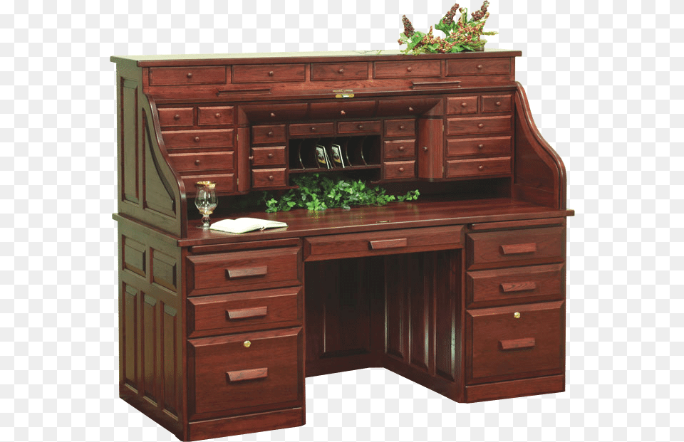 Rolltop Desk, Furniture, Table, Cabinet, Sideboard Free Transparent Png