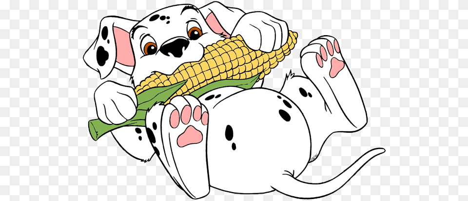 Rolly Eating Corn Clip Art From Dalmatians All Things Disney, Animal, Mammal, Wildlife, Bear Png