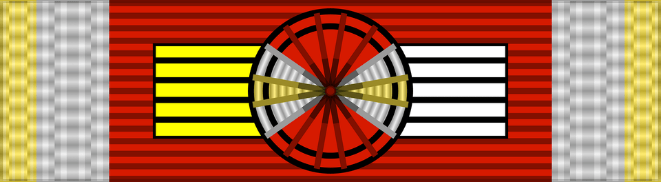 Rom Order Of The Star Of Romania 1938 War Ribbon Gofficer Bar Clipart, Machine, Wheel, Game, Darts Free Transparent Png