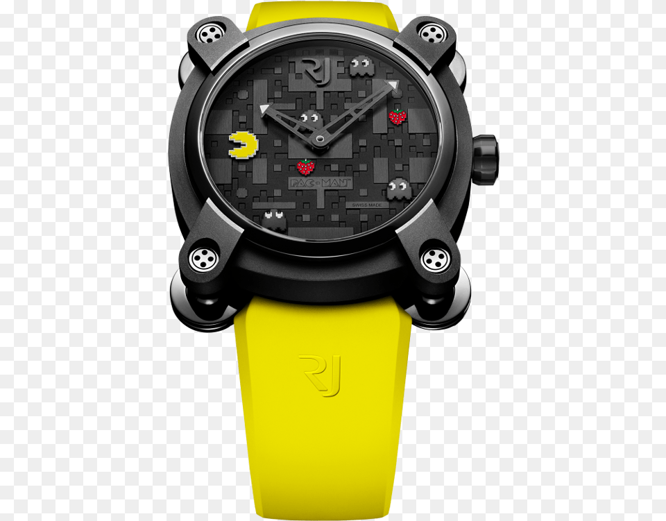 Romain Jerome Moon Dust Steel Mood Silver Auto Mg Romain Jerome Pac Man, Arm, Body Part, Person, Wristwatch Png Image