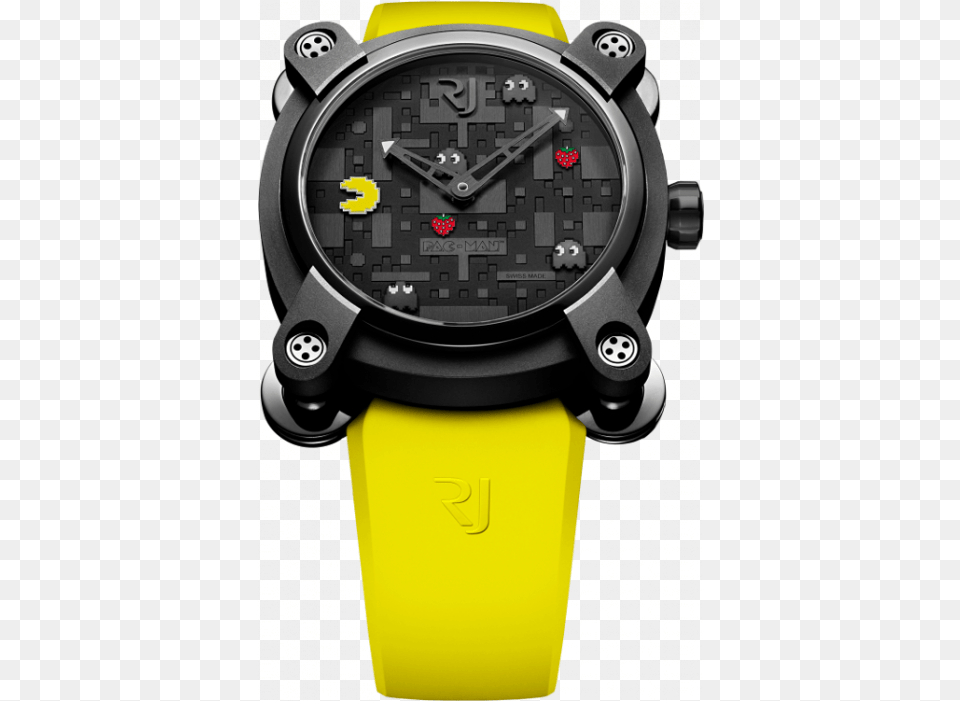 Romain Jerome Moon Dust Steel Mood Silver Auto Mg Romain Jerome Pacman, Arm, Body Part, Person, Wristwatch Free Png