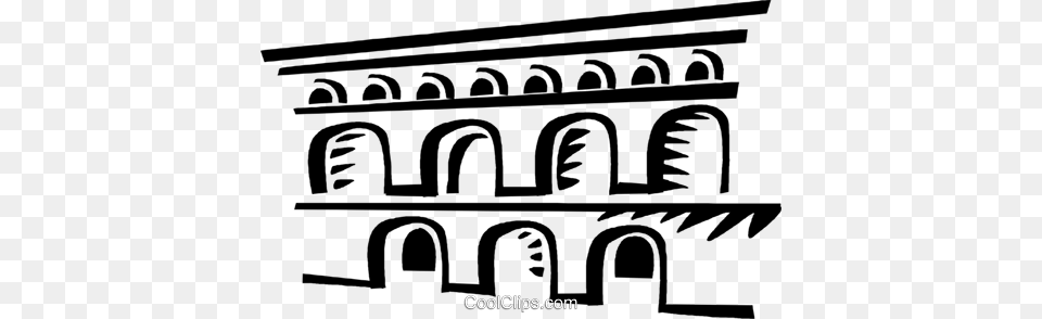 Roman Aqueducts And Walls Royalty Vector Clip Roman Aqueducts Clipart, Arch, Architecture, Face, Head Free Png
