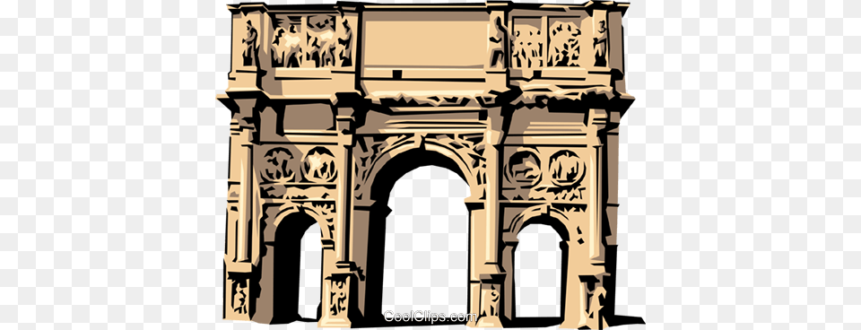 Roman Arch Of Constantine Royalty Vector Clip Groups Involved In The Pax Romana, Architecture, Person, Face, Head Free Png