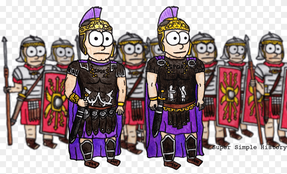 Roman Army Cartoon Free Png Download