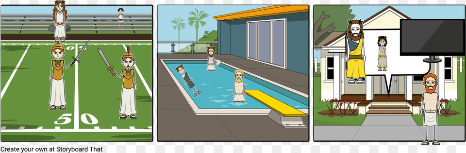 Roman Cartoon, Water Sports, Water, Swimming, Sport Free Png Download