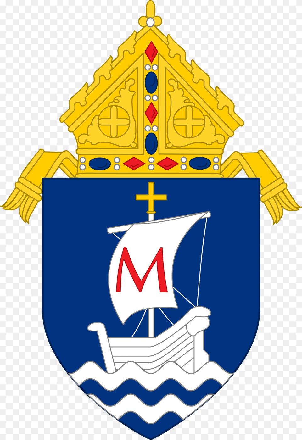 Roman Catholic Crest, Bulldozer, Machine, Logo Png Image