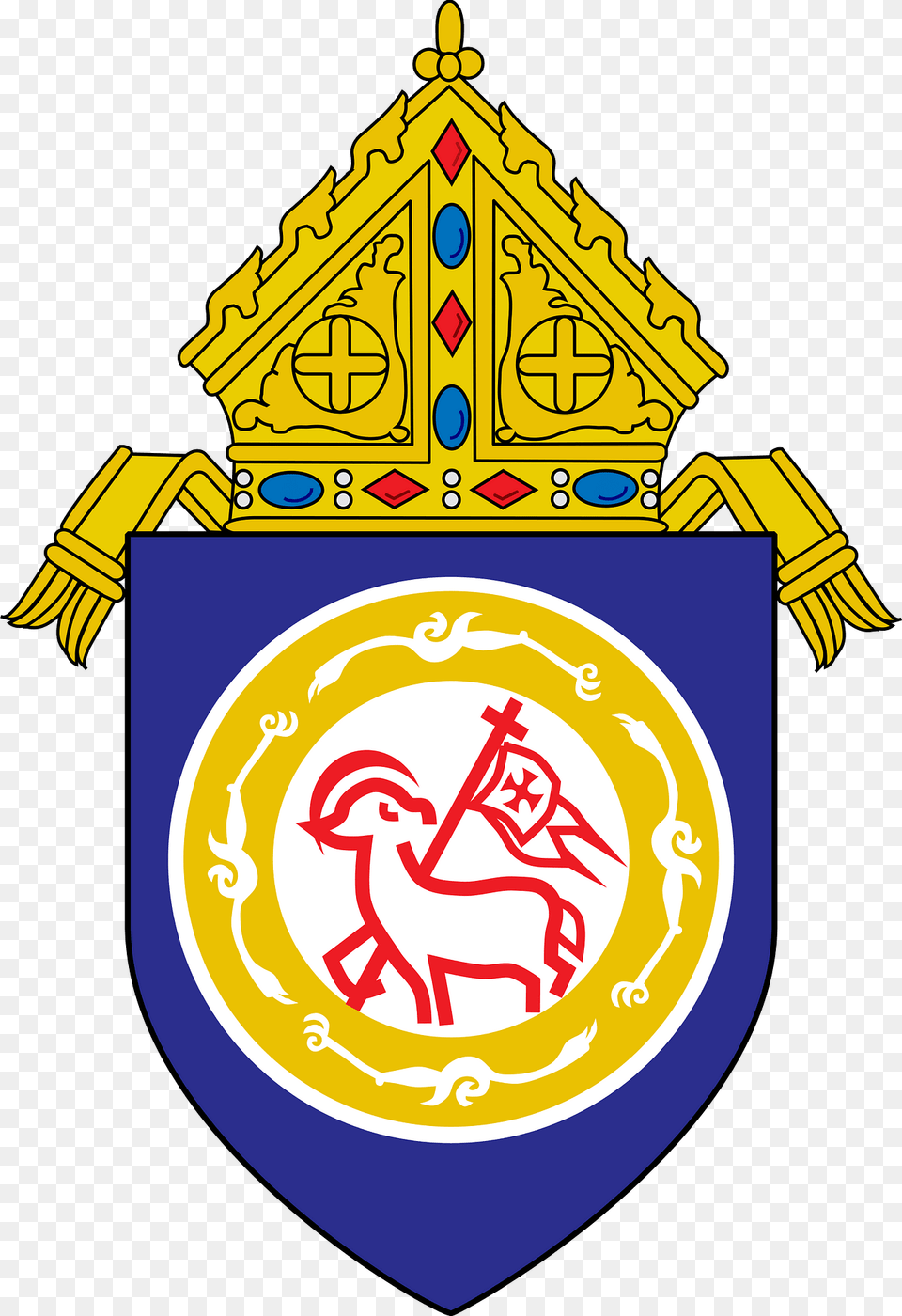 Roman Catholic Diocese Of Chengdu Clipart, Badge, Logo, Symbol, Emblem Png
