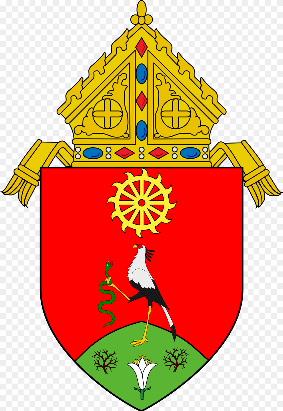 Roman Catholic Diocese Of Dumaguete, Animal, Bird, Armor, Emblem Free Png