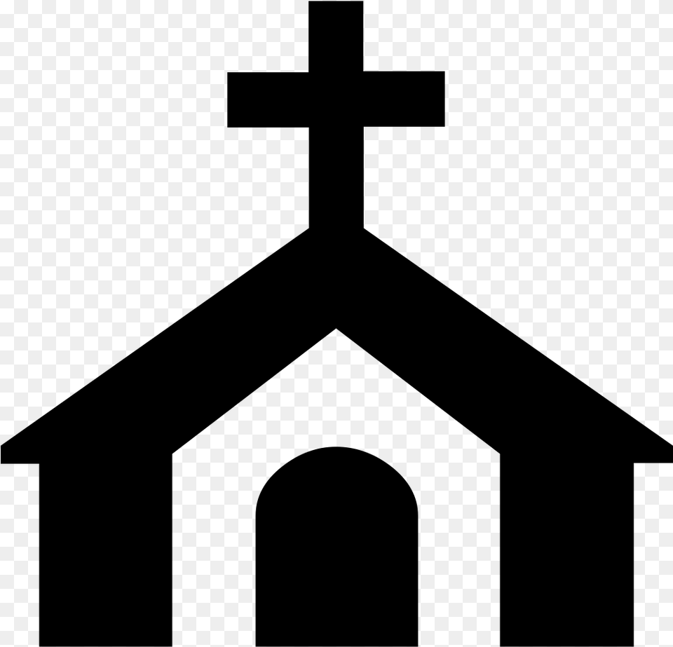 Roman Catholic Religion Symbol, Gray Free Png Download