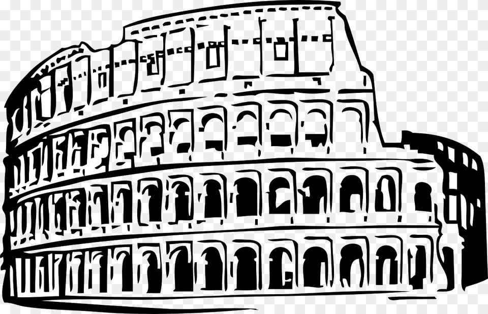 Roman Colosseum Clip Art, City, Silhouette, Urban, Lighting Png
