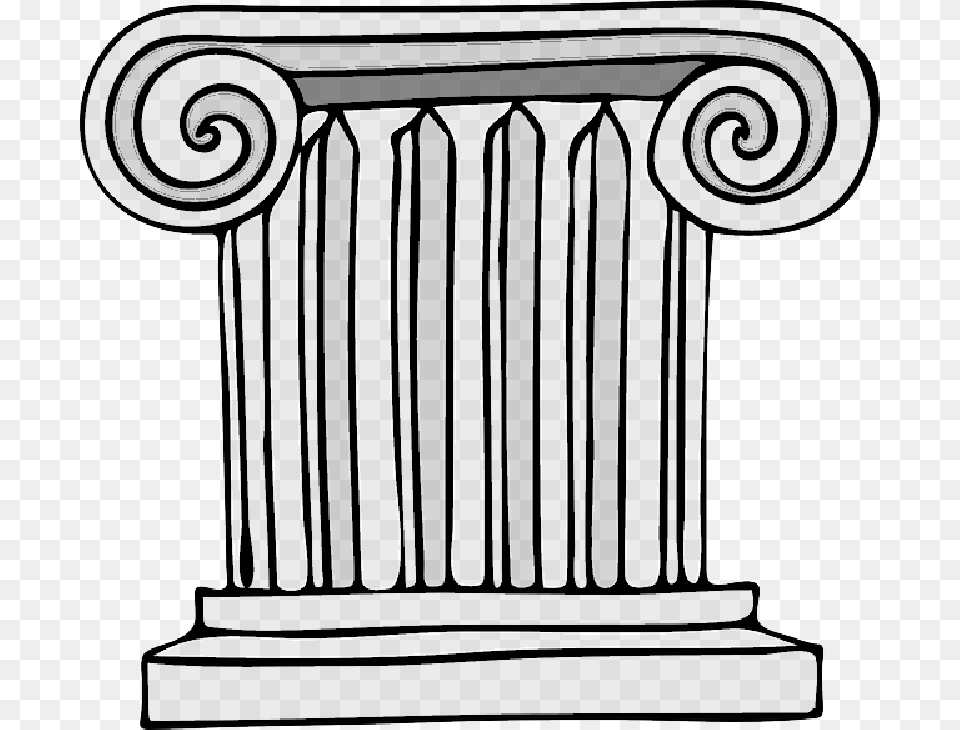 Roman Columns Clip Art Pillar Clipart, Architecture Free Png Download