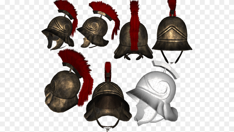 Roman Decurion Helmet Image, Bronze, Adult, Male, Man Png