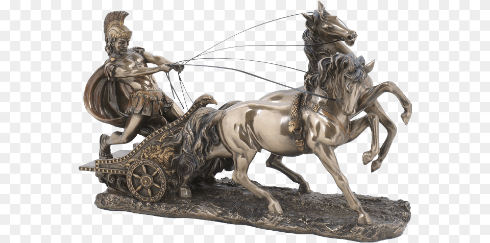 Roman Horse Chariot, Bronze, Adult, Man, Male Free Png