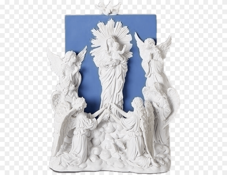 Roman Inc 9 Madonna Of The Angels Statue Dragon, Angel, Adult, Bride, Female Free Png Download
