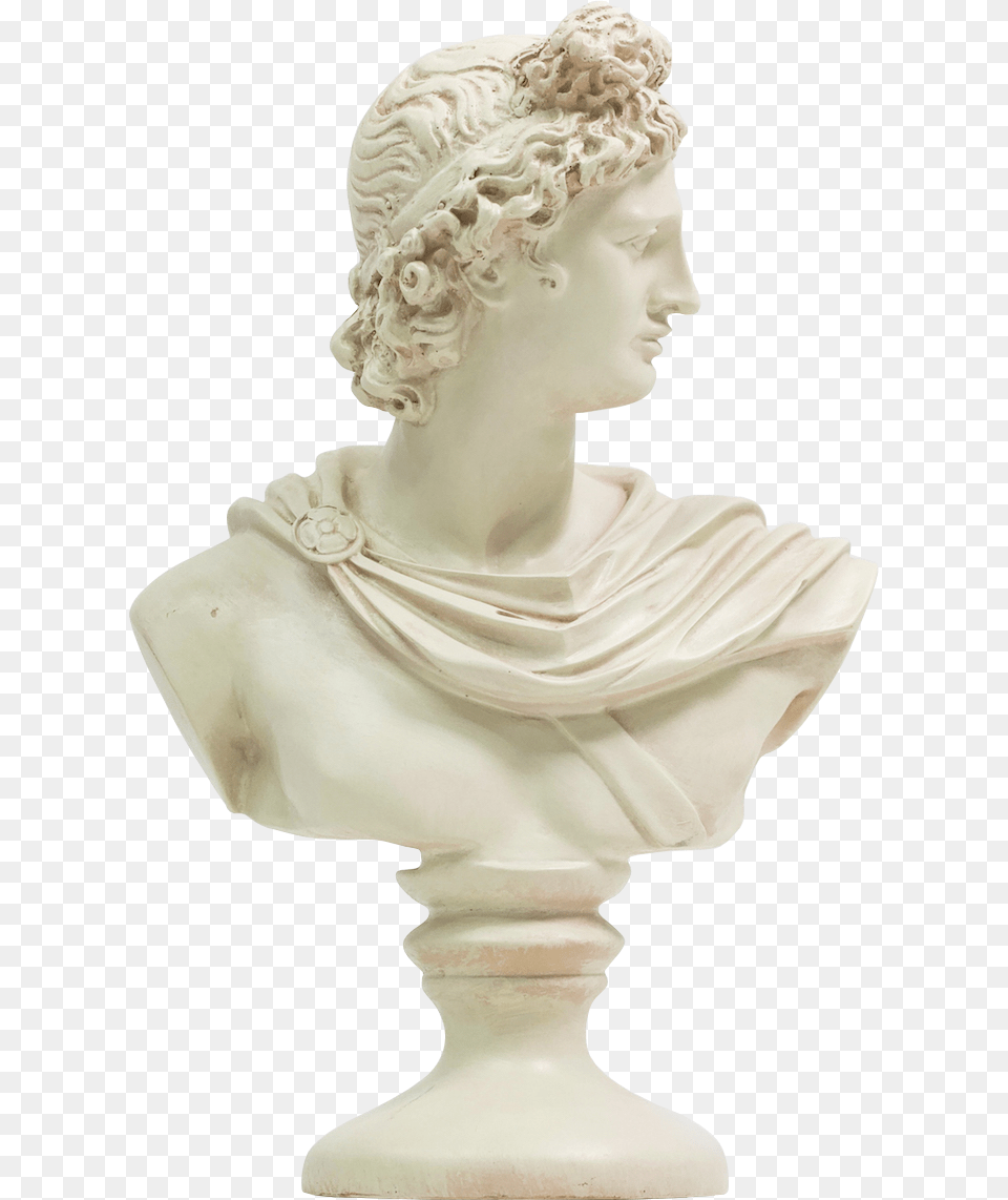 Roman Man Statue Bust, Art, Person, Face, Head Png Image