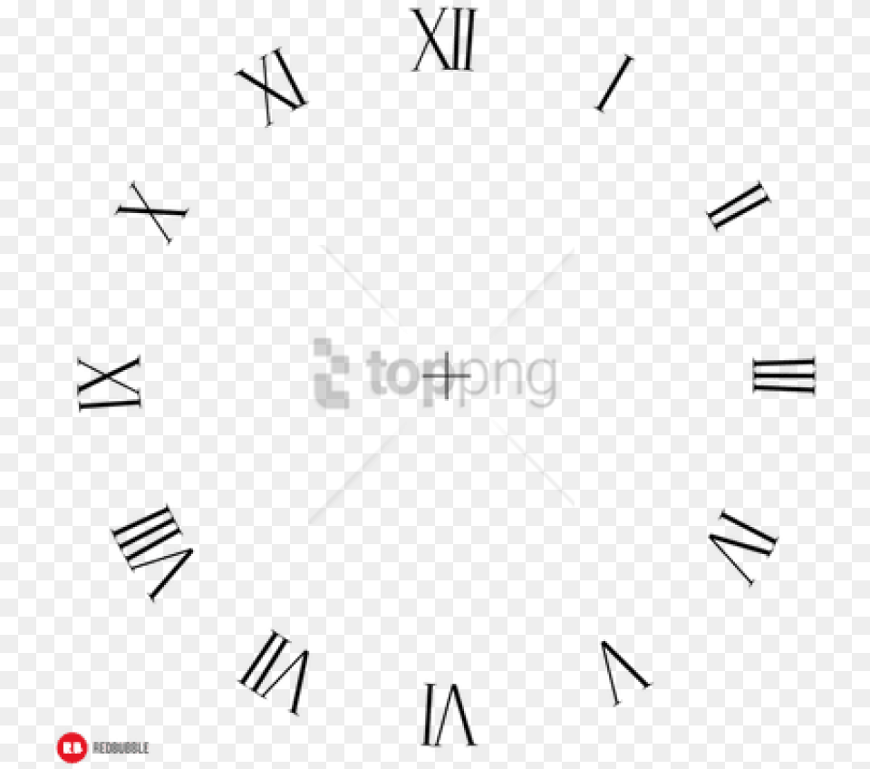 Roman Numerals With Transparent Wall Clock, Analog Clock, Aircraft, Airplane, Transportation Png Image