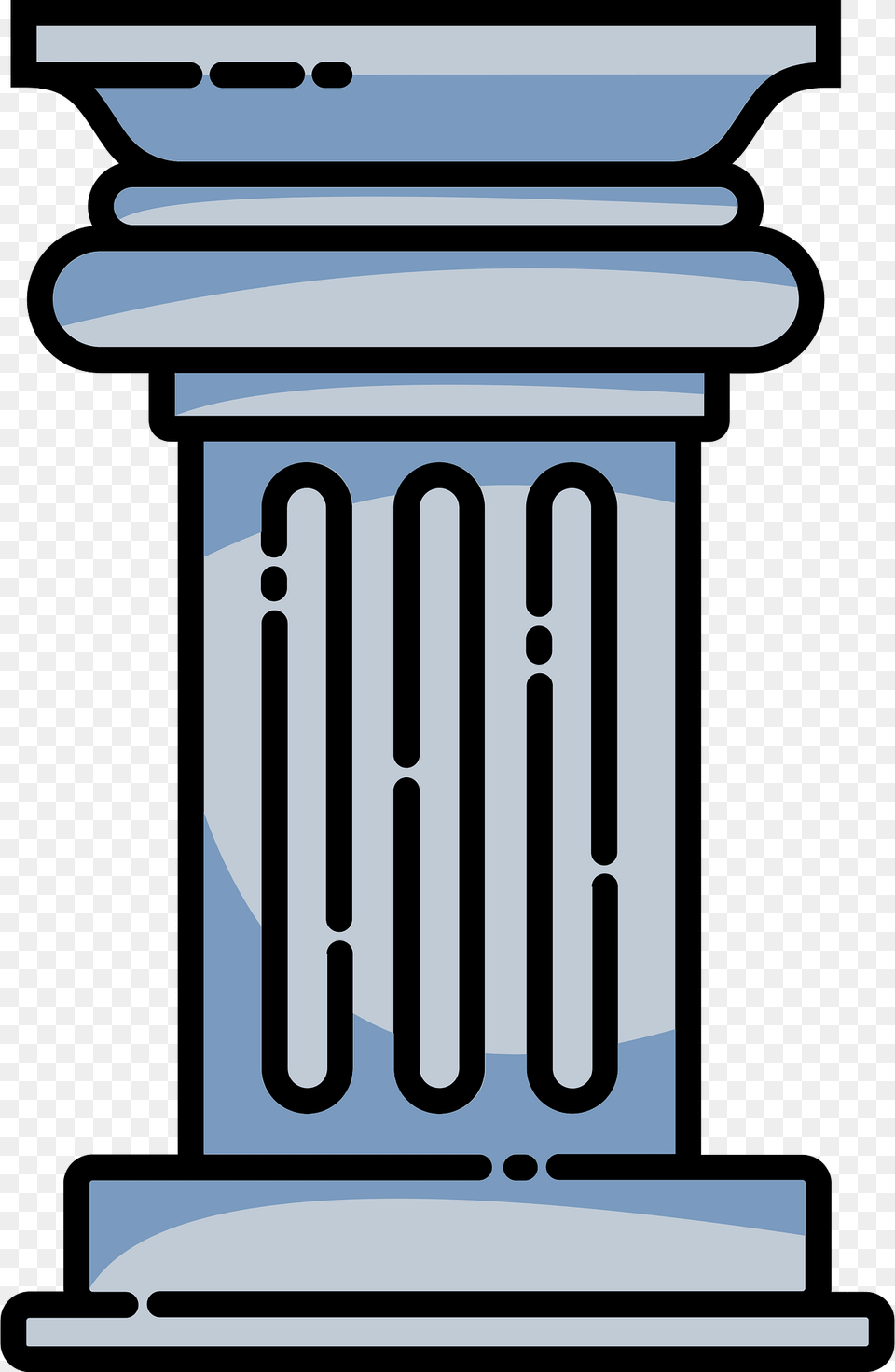 Roman Pillar Clipart, Architecture, Mailbox Png Image