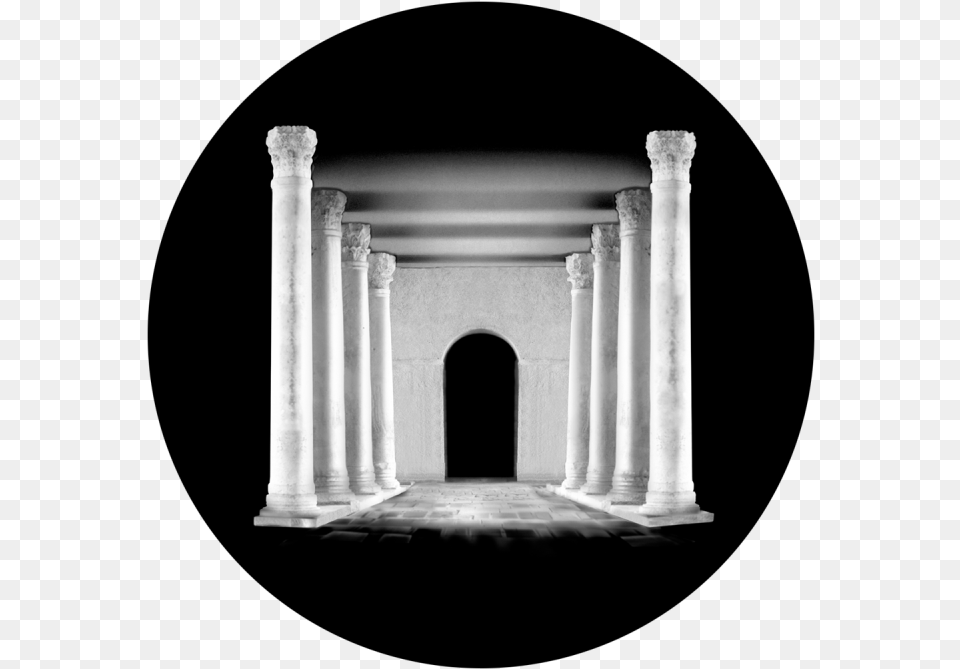 Roman Pillars Apollo Roman Pillars Glass Gobo Sr, Arch, Architecture, Building, Corridor Png