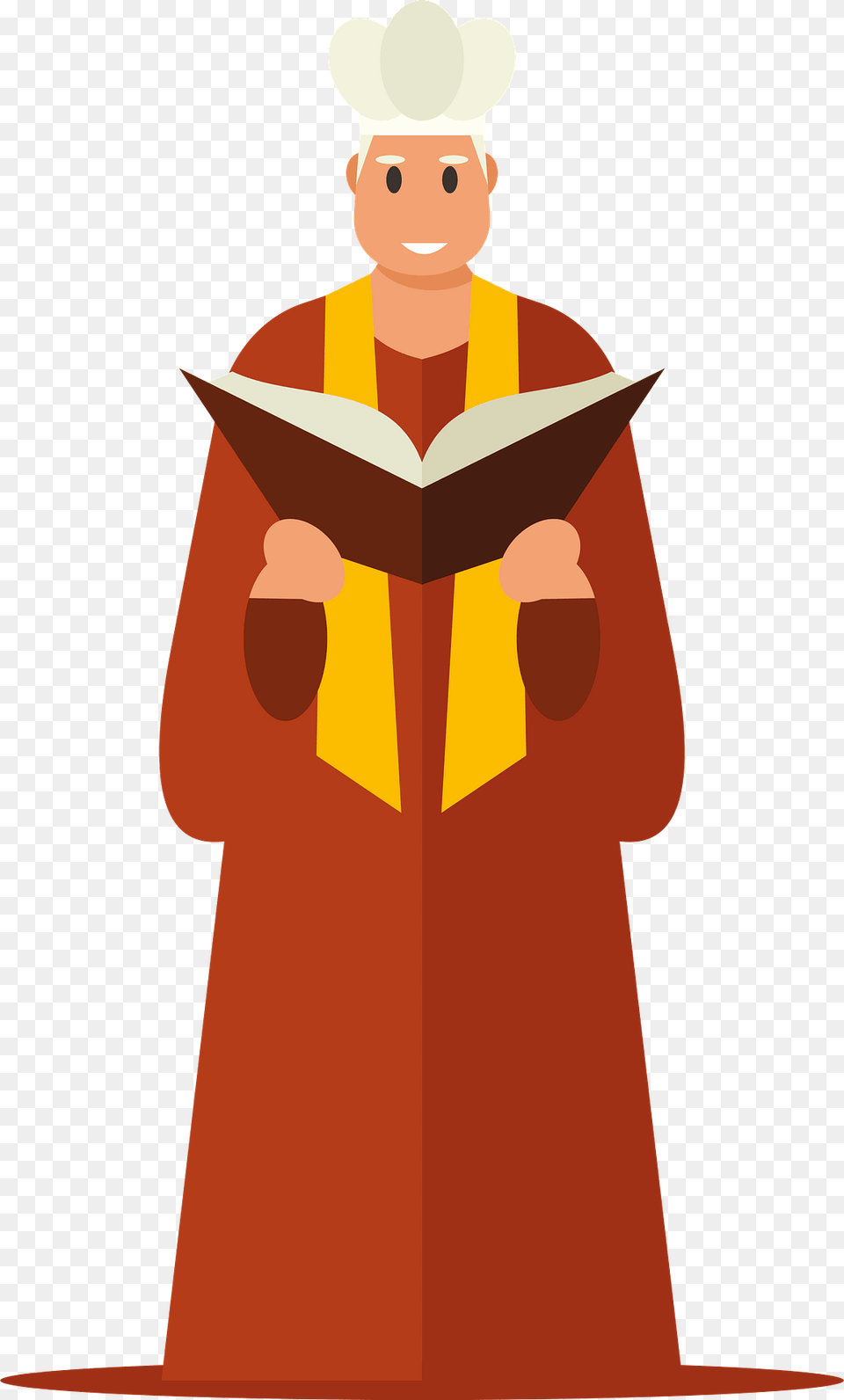 Roman Priest Clipart, People, Person, Reading, Fashion Free Transparent Png