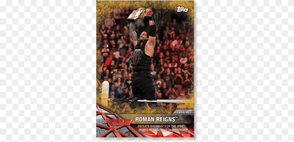 Roman Reigns 2017 Wwe Road To Wrestlemania Base Cards Wwe, People, Person, Adult, Male Png Image