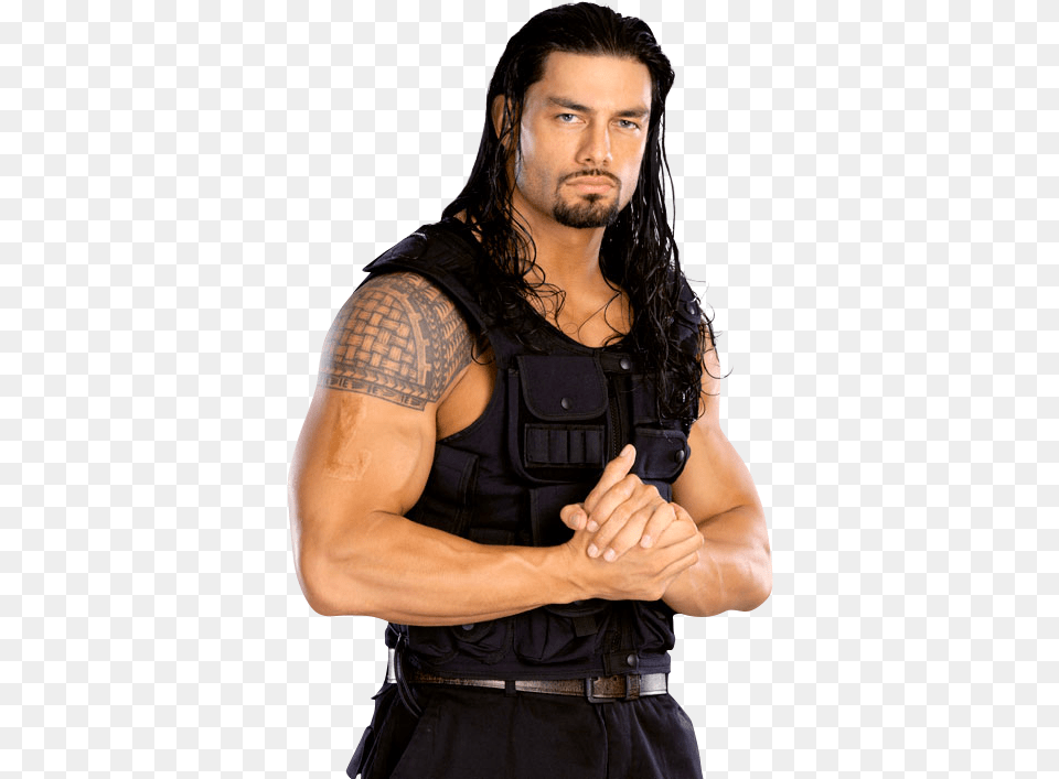Roman Reigns Calendar Roman Reigns Before Tattoo, Clothing, Person, Skin, Vest Free Png Download