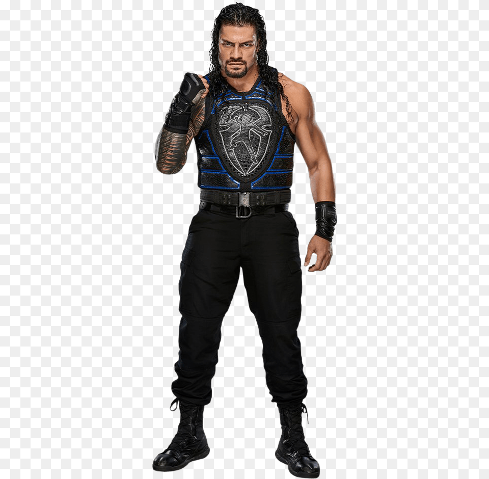 Roman Reigns Full Body, Vest, Clothing, Person, Lifejacket Png